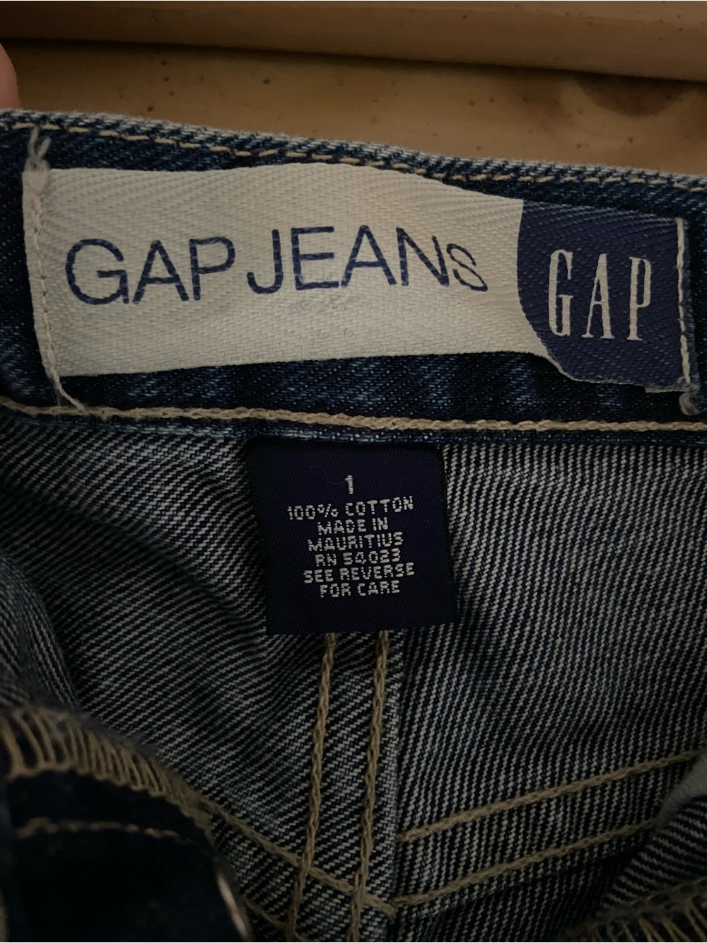 GAP Dark Blue High-Rise Denim Shorts - Women - Picture 4 of 6